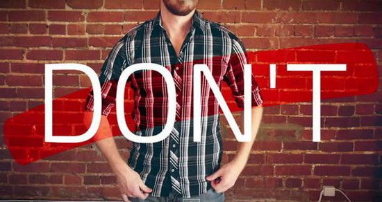 男人穿搭误区,男装最大的着装误区