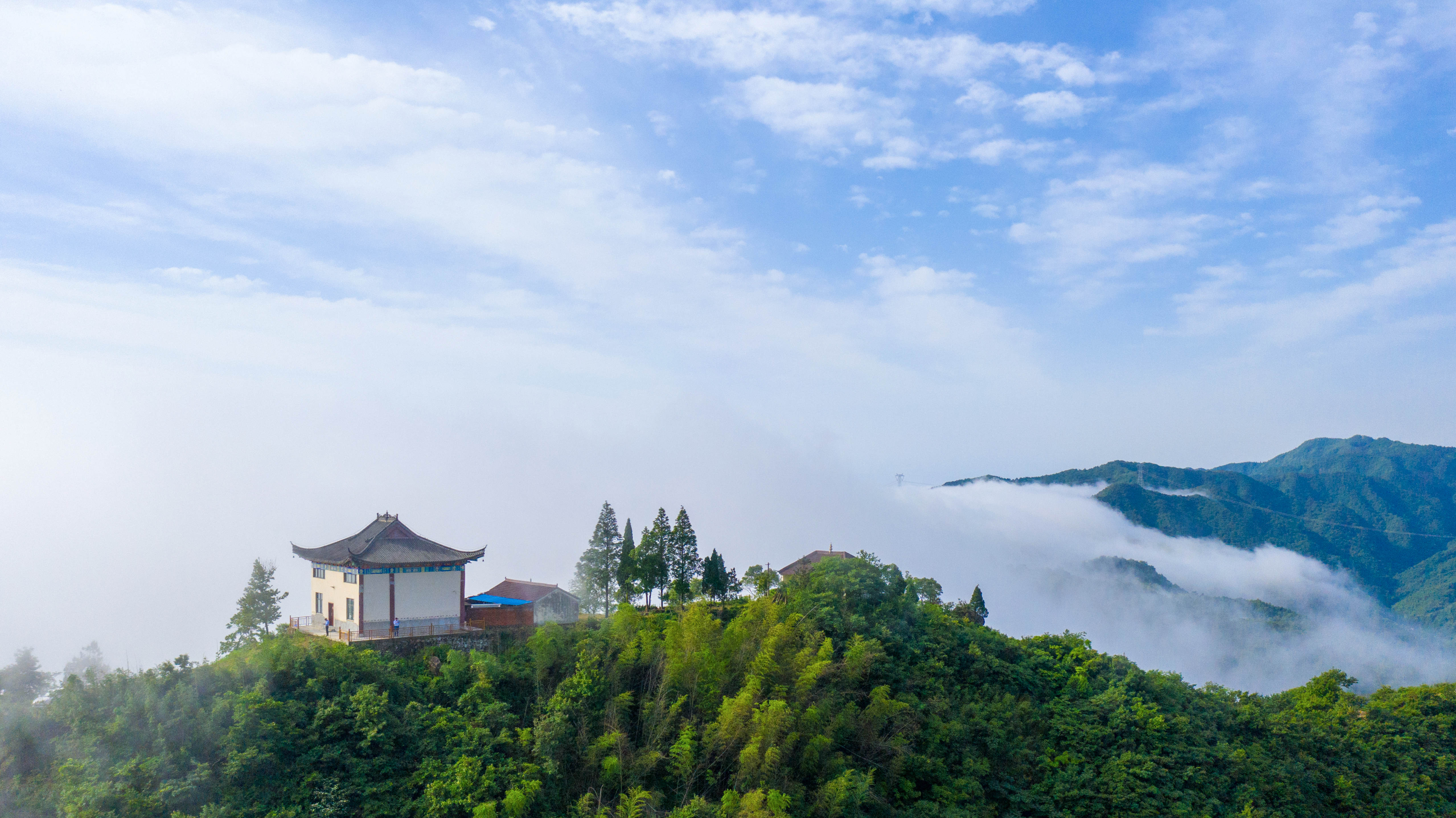 安徽舒城：巅峰雄踞古迹寨，云端端坐莲花庵