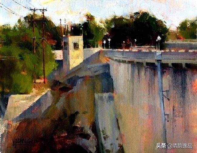 美国艺术家乔biwler油画作品赏析,丽莎印象派油画欣赏