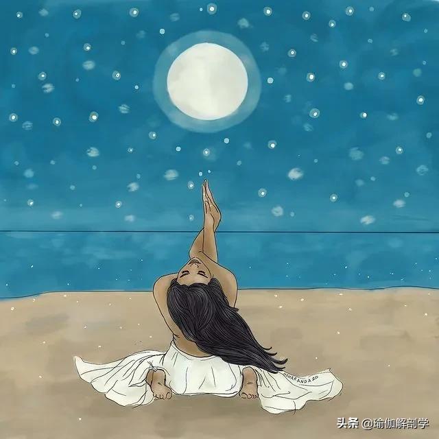 ins瑜伽漫画图片,瑜伽小人唯美漫画