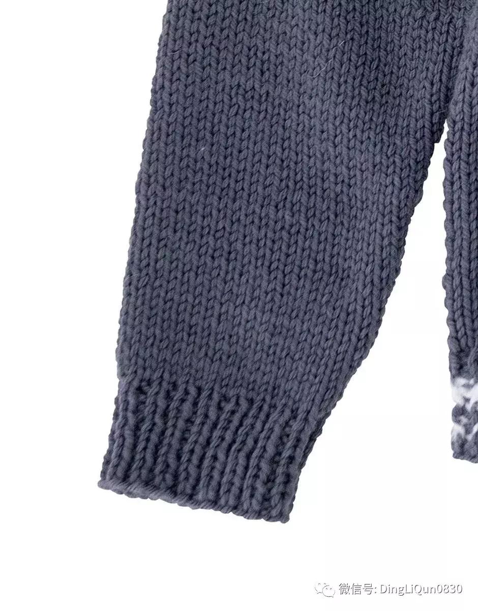 围巾编织教程10-15岁,圆肩针织宽松套头衫小款编织