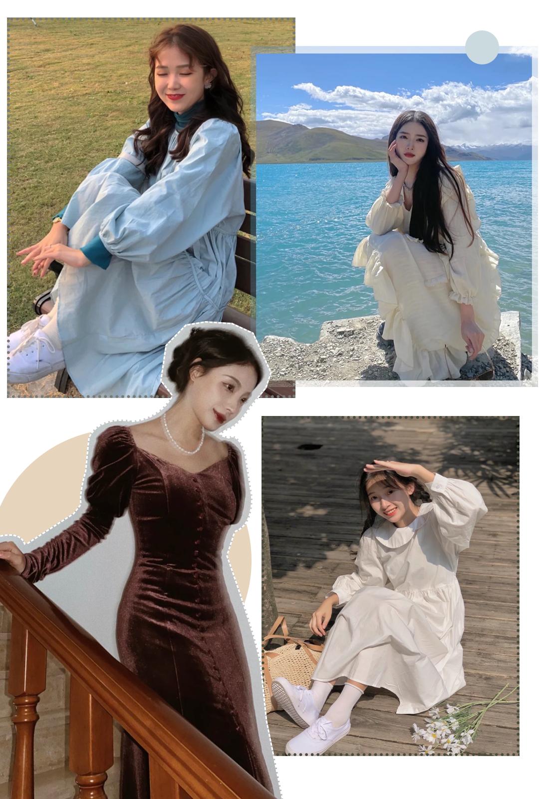 秋天连衣裙推荐,秋天必备的连衣裙简约搭配