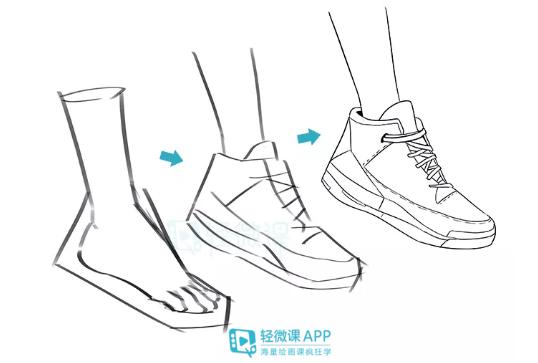 动漫画鞋子教程,动漫鞋子怎么画背面