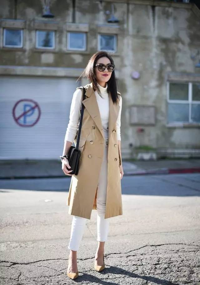 马甲这样搭配最显时髦风范,马甲怎么穿搭配才好看