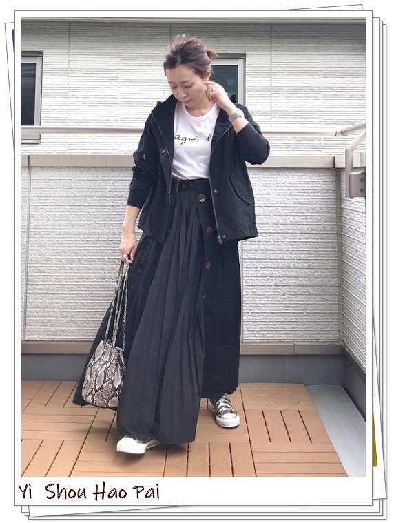 风衣半身裙中长款秋冬穿搭,风衣半裙同系列