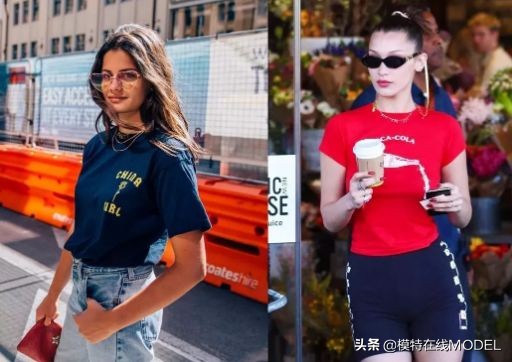 超模刘雯最爱的风格短袖,春天里的万能单品不能少