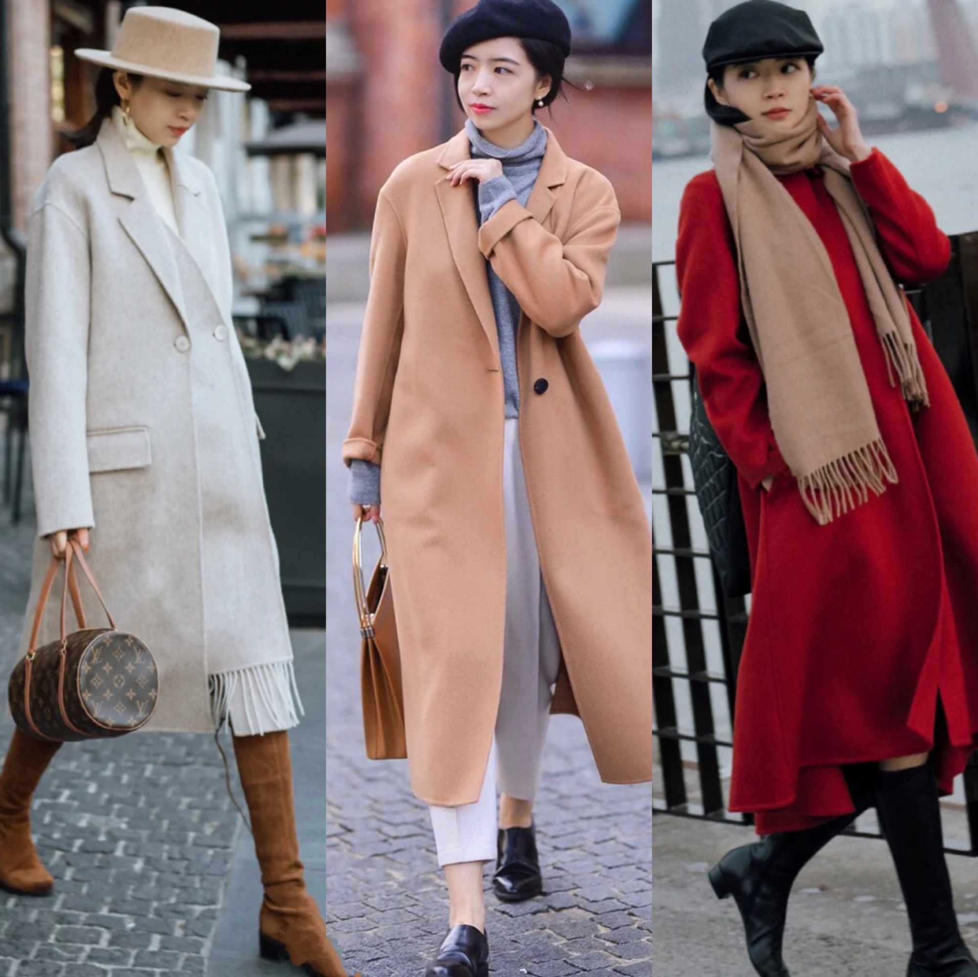 三木呢子大衣搭配,三木大衣冬季搭配