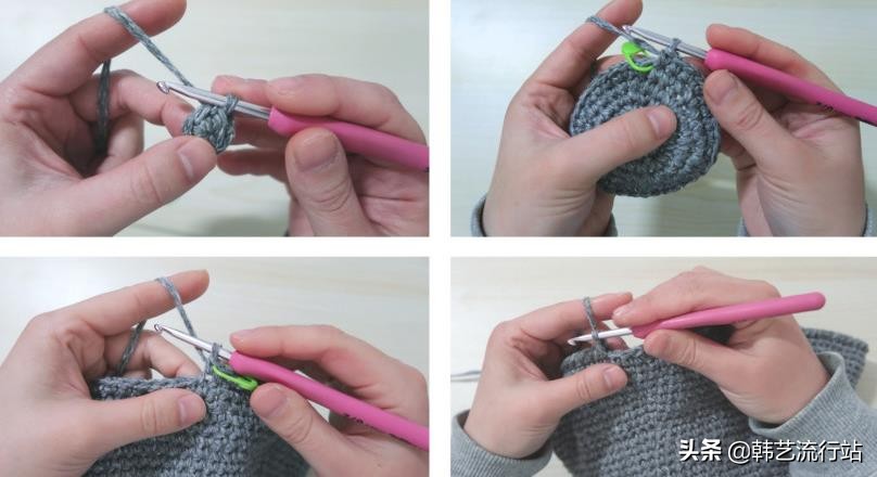 编织韩国帽,最简单的编织帽