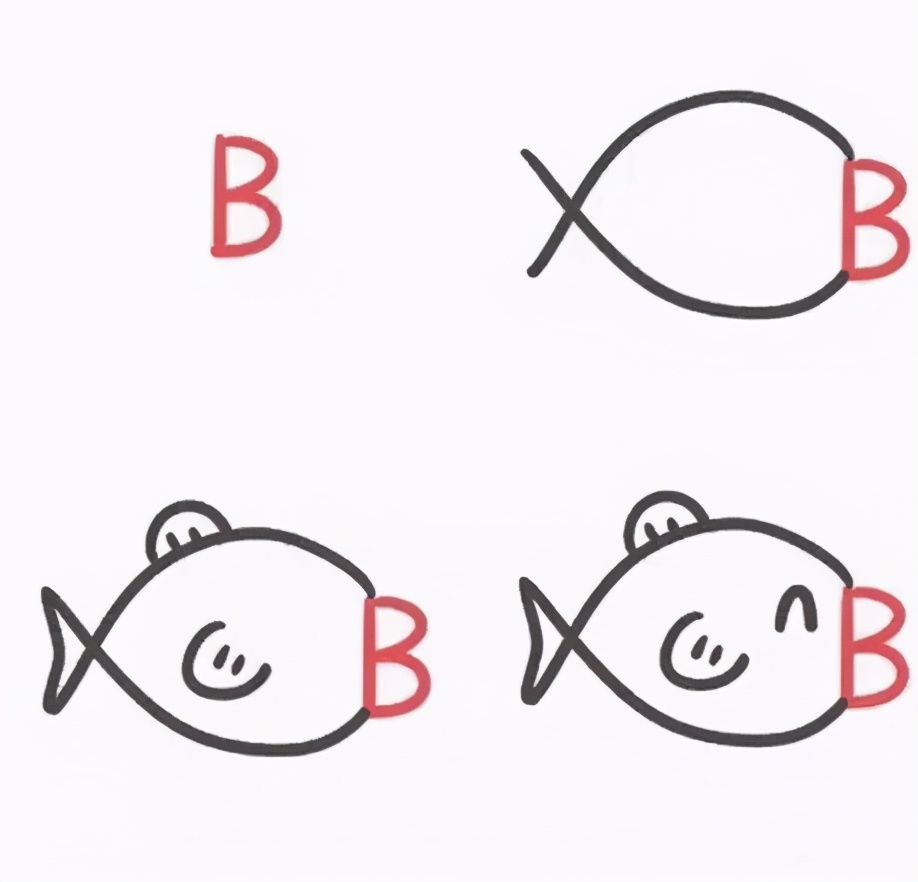 26个英文字母动物简笔画,26个英文字母像什么简笔画