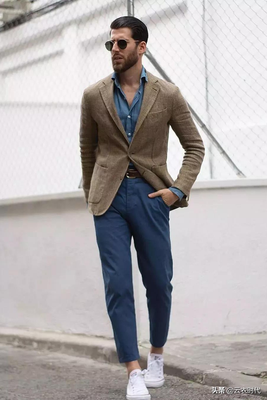 男士时尚简约双扣腰带,腰带男简约潮流时尚