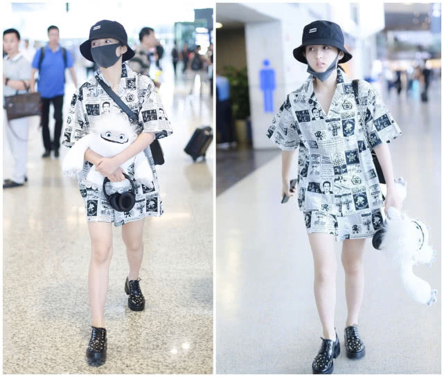 何穗杨幂穿的什么,杨幂黑色蓬蓬裙穿搭