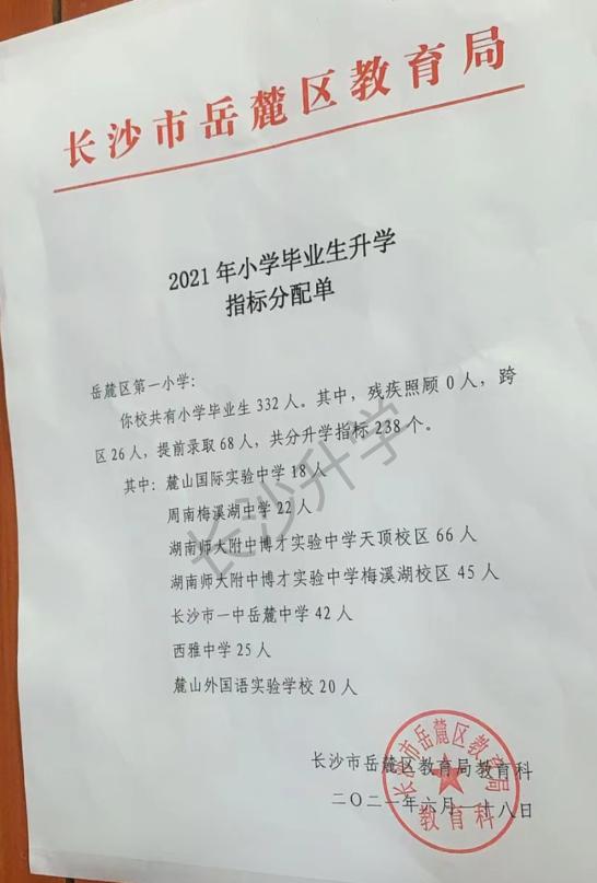 长沙清水塘第三小学微机派位指标,长沙小学微机派位片区划分