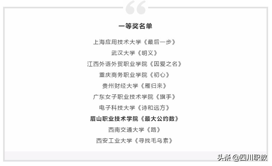 四川职业技术学院获奖,眉山职业技术学院在四川排名