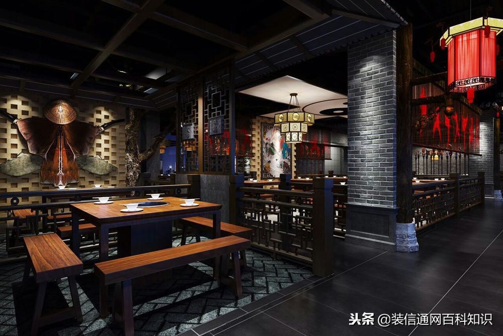 火锅店装修150平费用,火锅店装修200平方