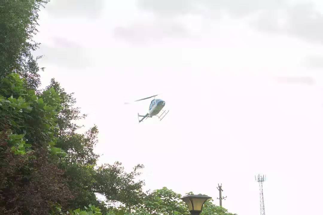 蓬安县上空直升飞机,南充嘉陵区礼乐