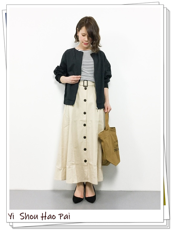 风衣半身裙中长款秋冬穿搭,风衣半裙同系列