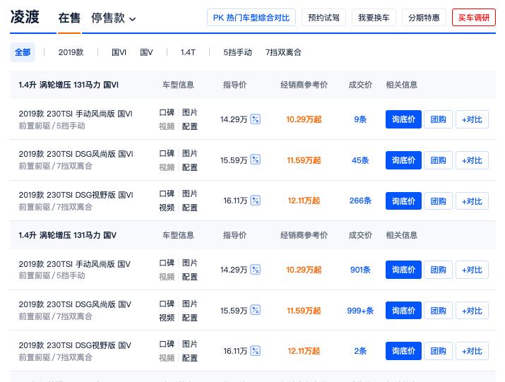 大众凌渡轿跑2022新款落地价,轿跑推荐15-20万大众凌渡