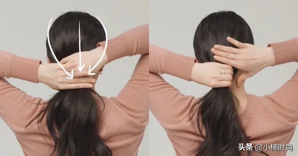 适合围巾帽子一体的发型,适合戴帽子的发型教程马尾