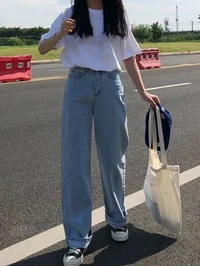 宽松老爹裤的搭配才时髦,老爹裤的搭配才时髦