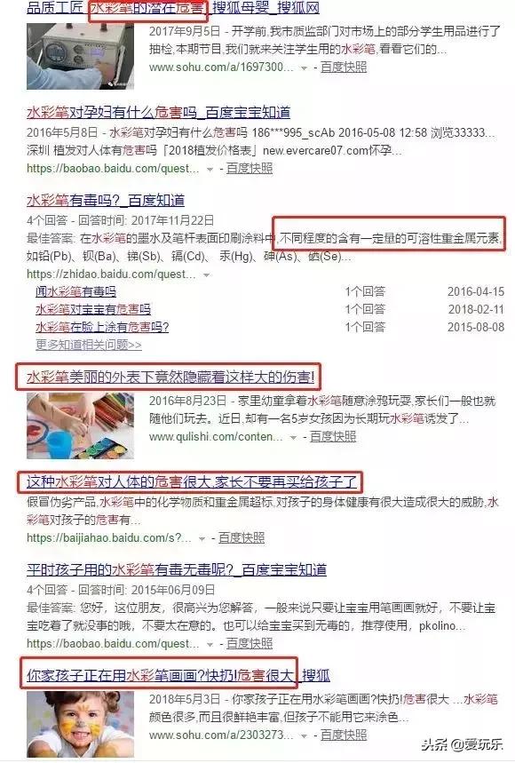 孩子玩水彩笔的危害,用水彩笔画画适合儿童的话