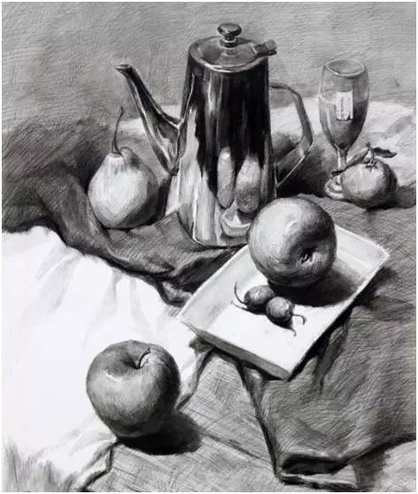 素描衬布的画法和步骤,你掌握了平面图的绘画方法了吗