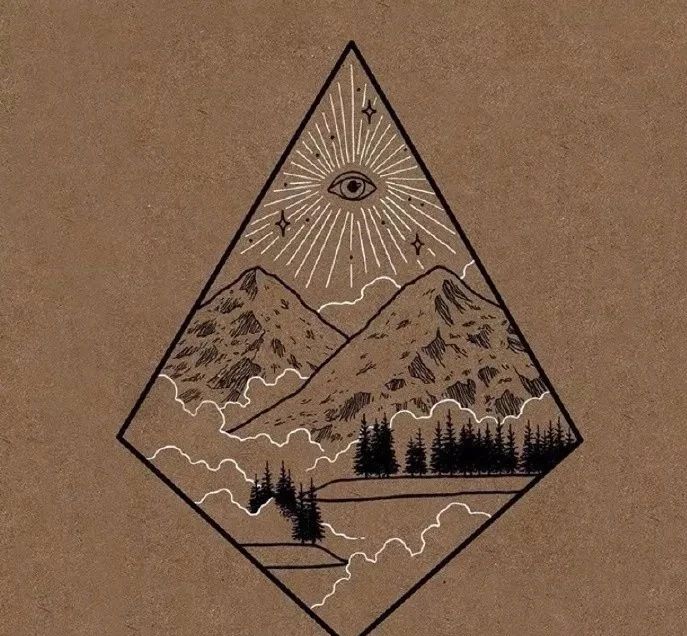 一组风格的插画,一组黑白线描画