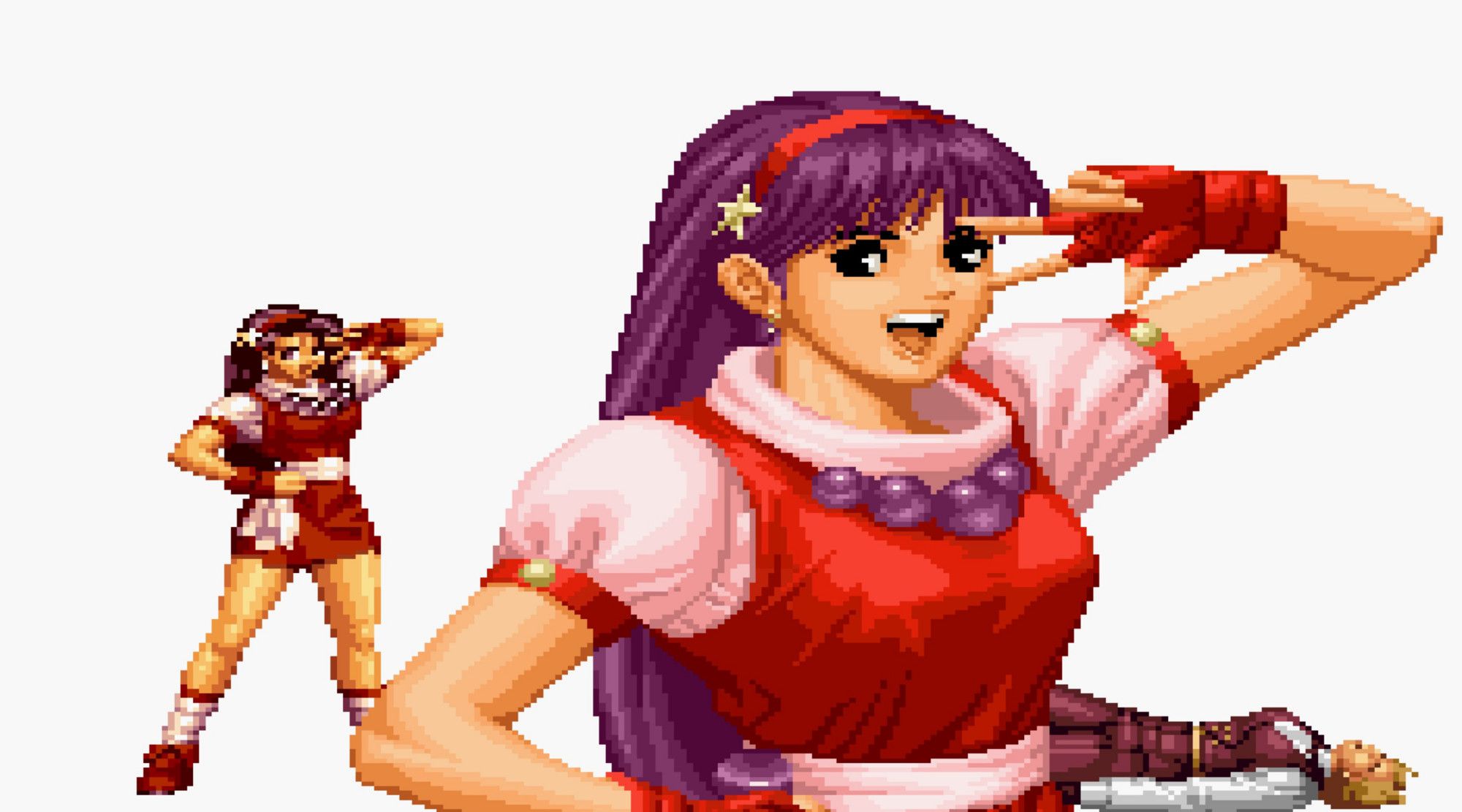 拳皇97ol麻宫雅典娜被黑晶控制,拳皇中的麻宫雅典娜图片大全