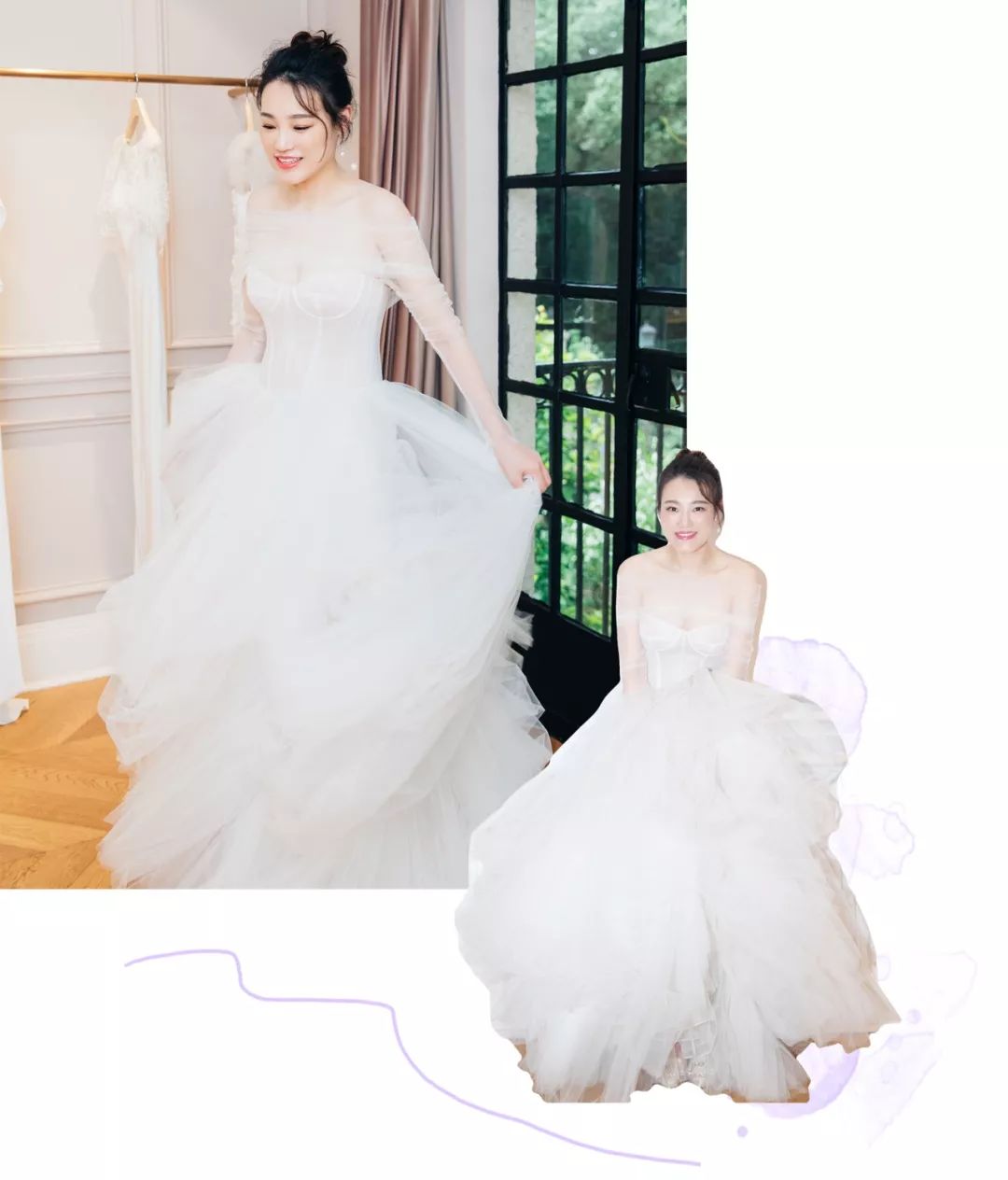 昆凌结婚穿的婚纱真的好大气,唐嫣昆凌婚纱