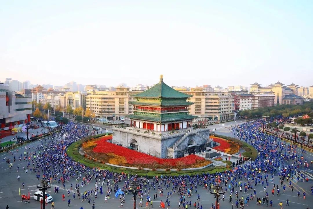 西安跑步圣地5公里,西安曲江池遗址公园跑步