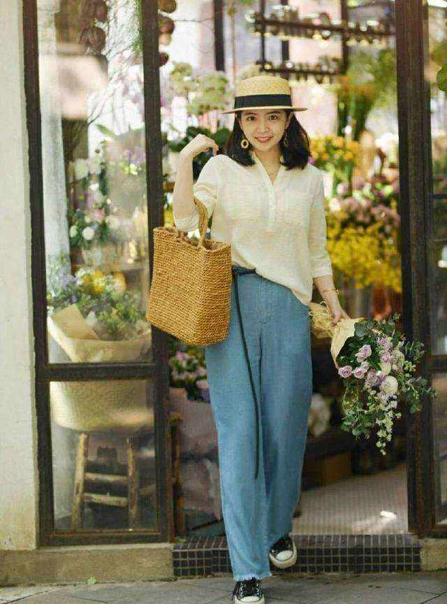 微胖的女人穿衣服裤子搭配,微胖mm穿搭裤子上衣