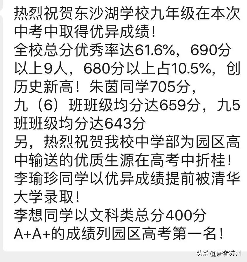 2020苏州中考星海喜报,苏州中考喜报一览表