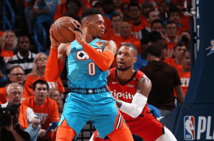 18年利拉德一阵,18年雷霆第一场对勇士