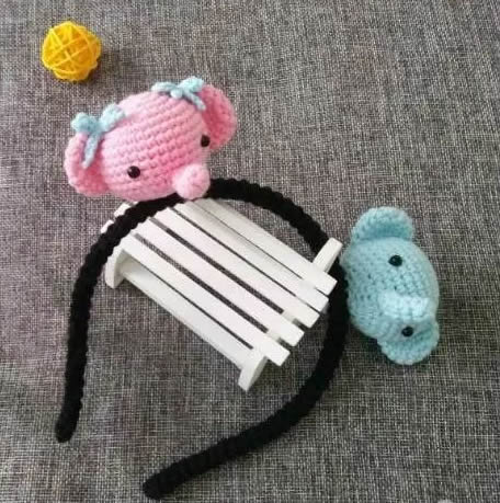 钩发箍教程小朋友,钩个保暖漂亮的发带