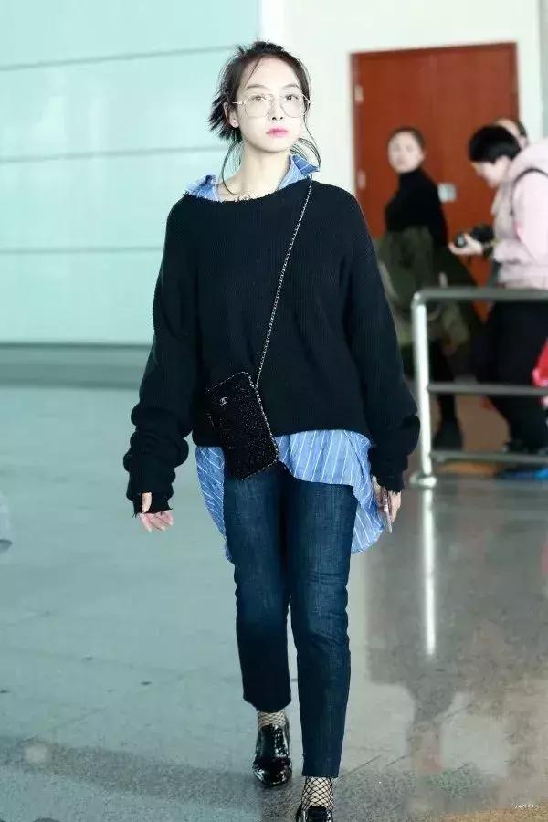 毛衣衬衫高雅上档次,毛衣搭衬衫怎么穿