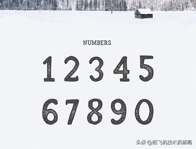 1-12月数字艺术字体,数字资源大全免费