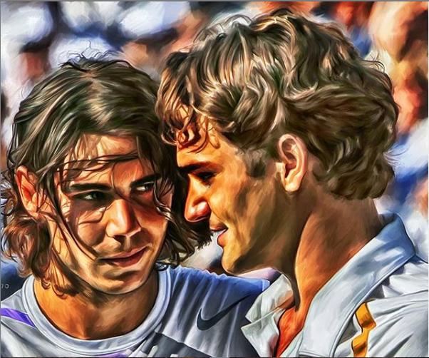 费德勒和纳达尔相爱相杀,纳达尔和费德勒首次对决