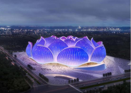 恒大惊艳美照,足球场绝美