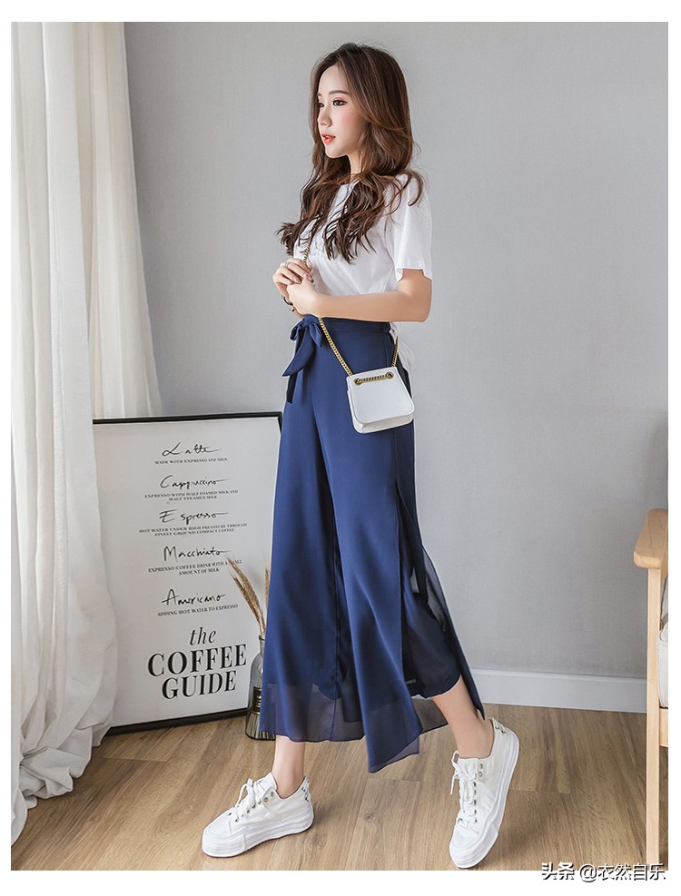 夏季女生阔腿裤宽松气质衣服穿搭,这几款阔腿裤穿上身比裙子还凉快