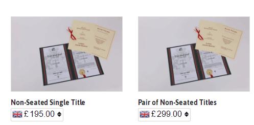 10万在英国能买什么,如何获得英国伯爵爵位