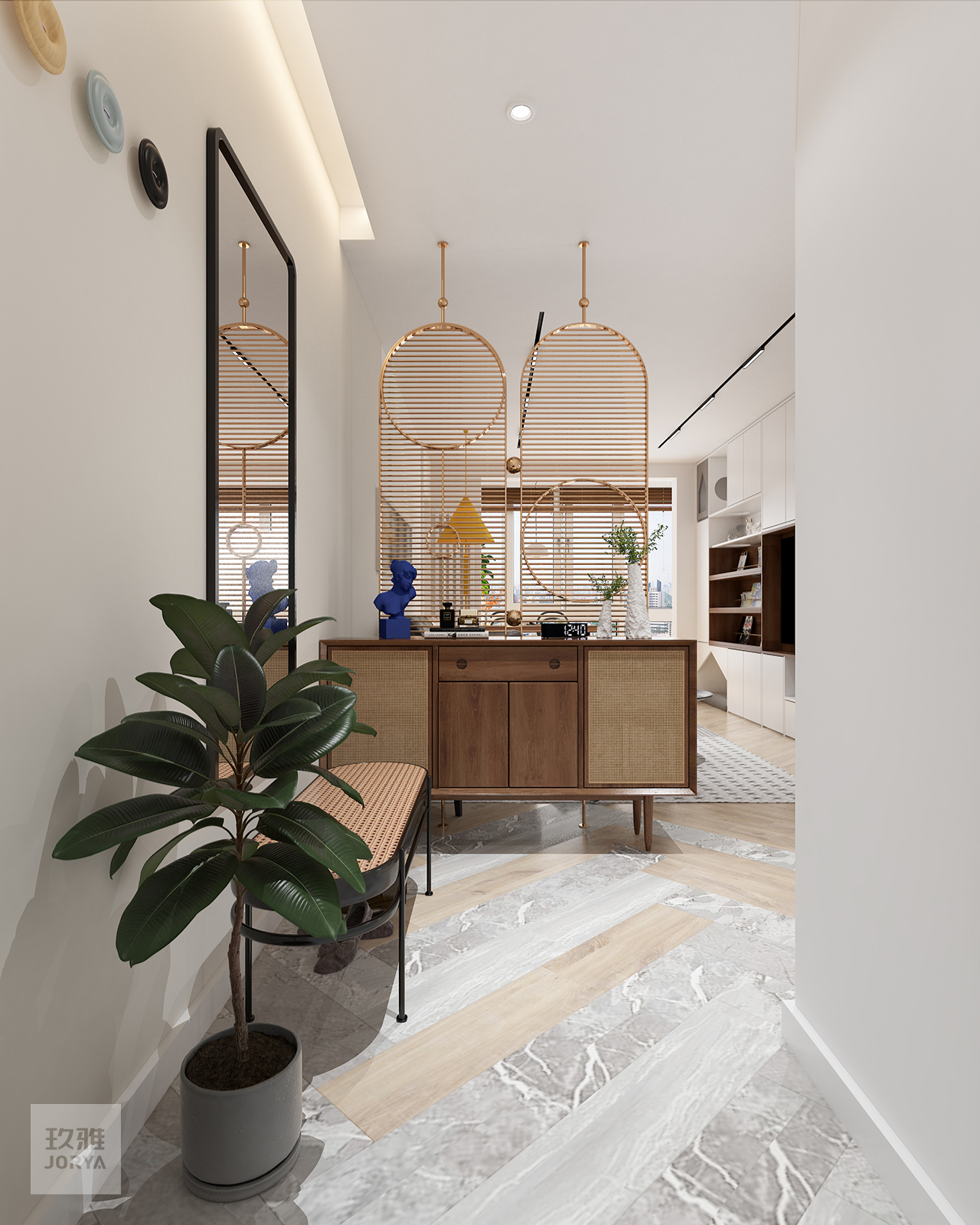 这家的电视柜既能收纳，也是喵星人乐园​