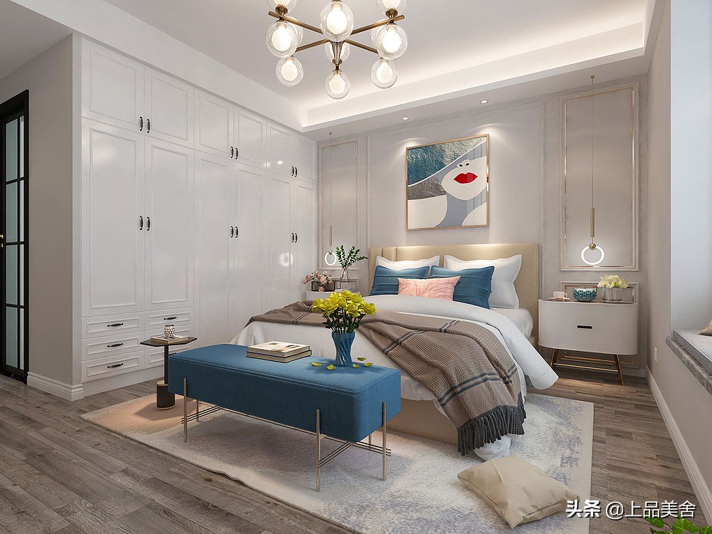 现代北欧风小户型简单舒适的小窝,极简北欧风140平的小清新风四居室