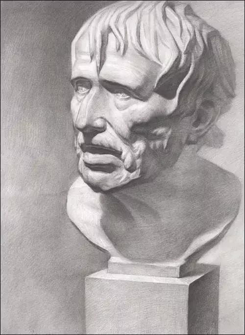 画素描不画脸,画素描总是画不深入