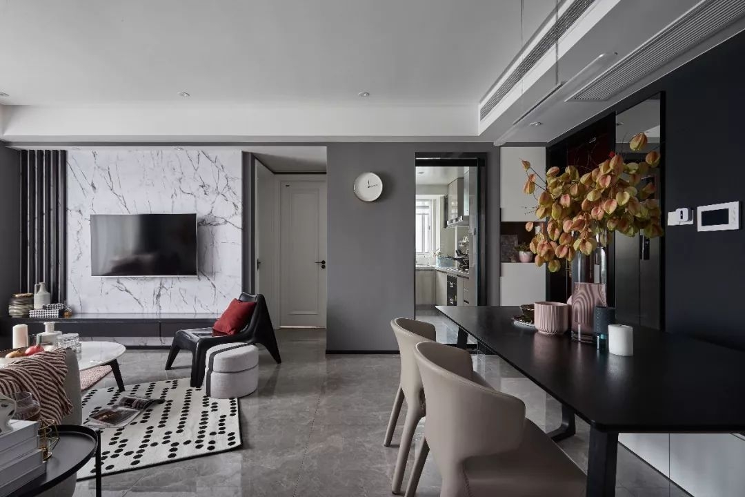灰调极简风格的公寓,单身公寓高级灰墙面轻奢风格装修