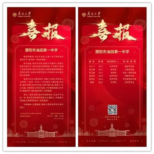 濮阳油田一中第一名,濮阳油田一中出过状元不