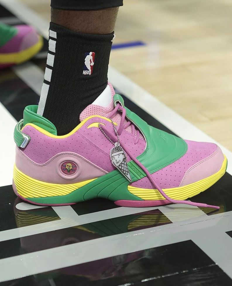 aj34nba球星上脚配色,aj34北卡球员