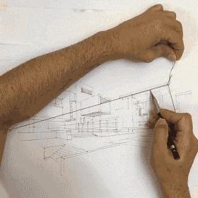 绘画初学者怎么学好画两点透视,绘画基础一点透视的画法