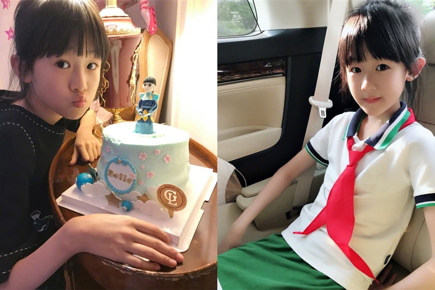 星二代长大后都长什么样,森蝶贝儿