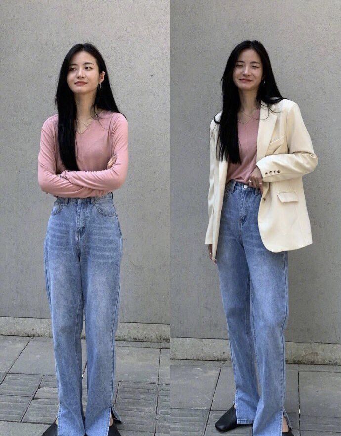 休闲阔腿裤上衣套装显瘦显腿长,时尚条纹长裤显高显瘦又时髦