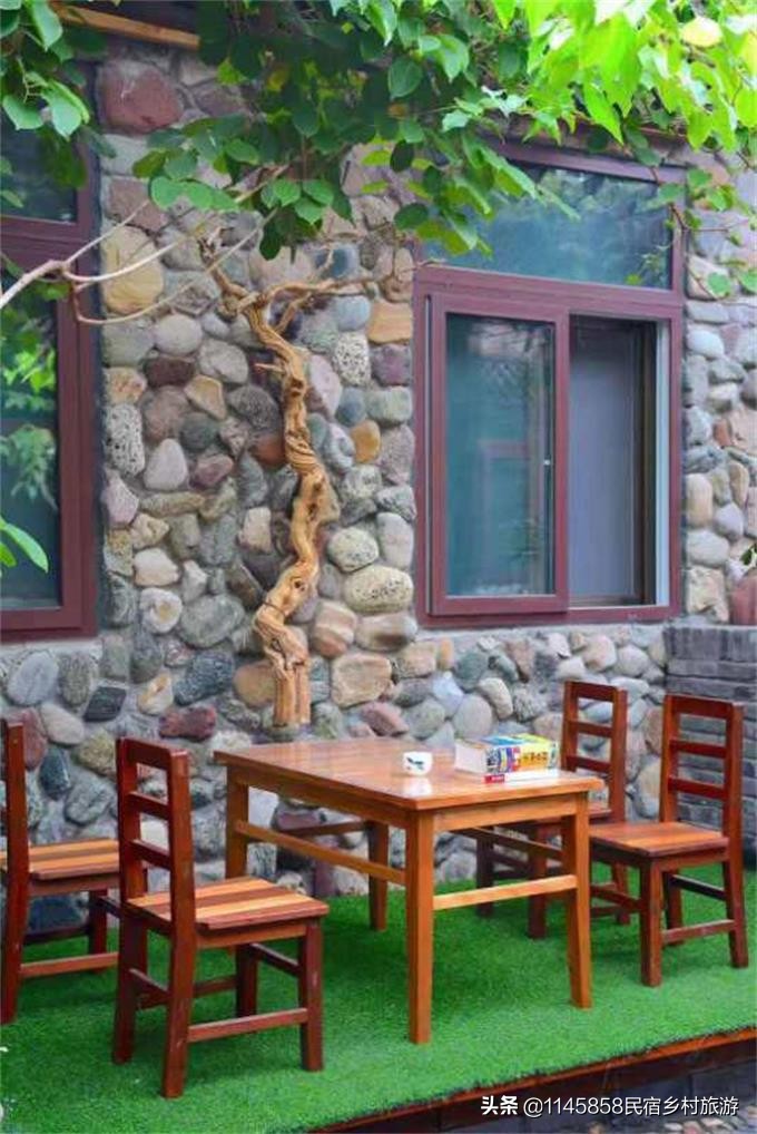 蓟县郭家沟景区艳阳农家院,蓟县郭家沟边上农家院