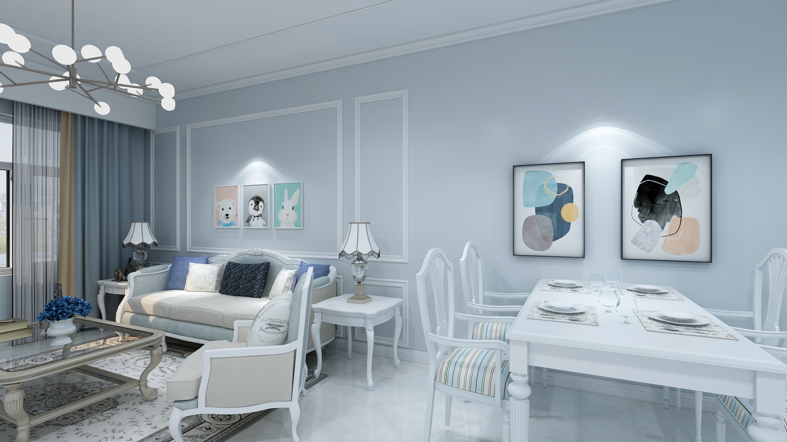 一丝浪漫的简欧风,你心中的简欧风